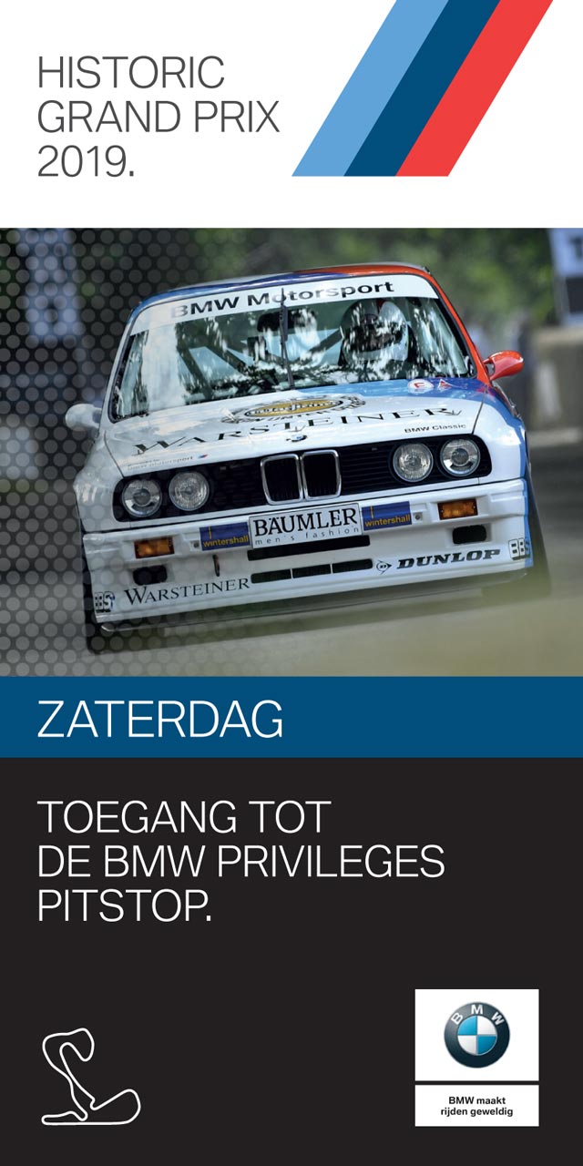 Toegangsbadge historic grand prix voorkant