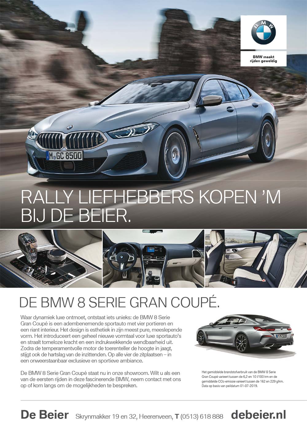Advertentie bmw 8 Gran Coupe