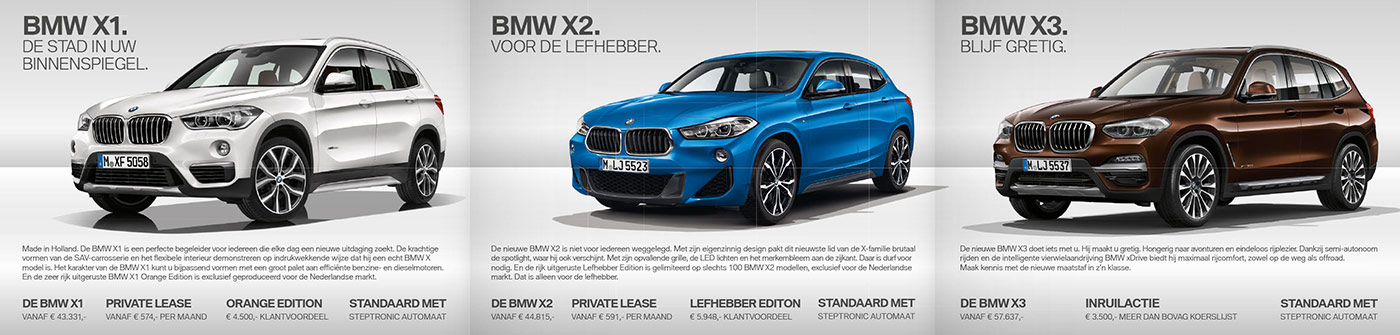advertentie modellen BMW
