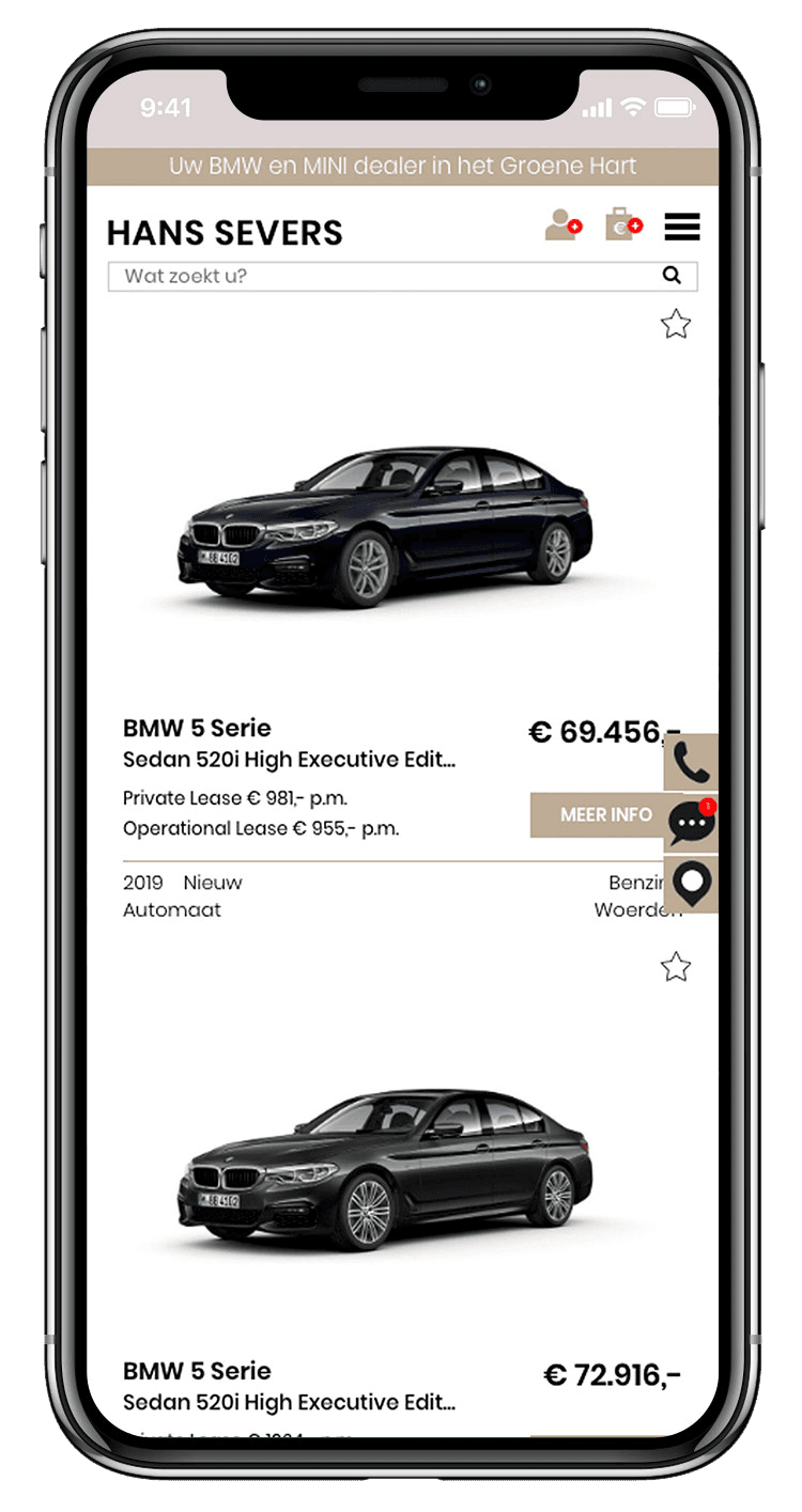 Voorraadmodule BMW Door Full House Kreatieve Diensten te Rotterdam Vareseweg 135C