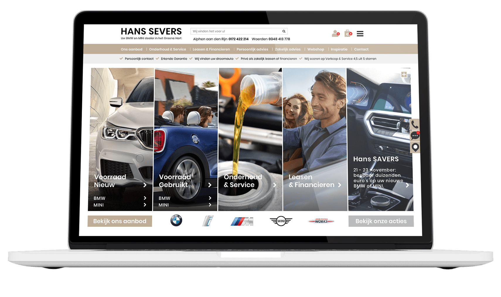 Ontwerp website Hans Severs