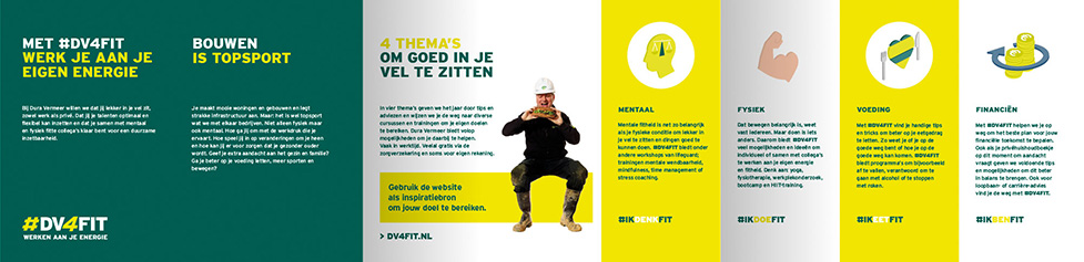 Folder ontwerp #DV4FIT opengeklapt