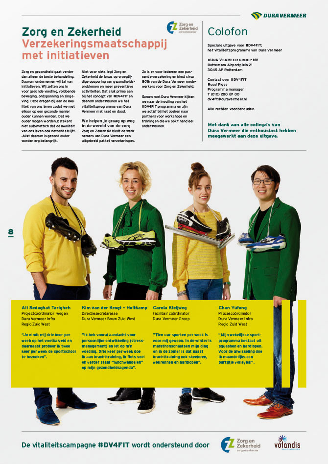 Ontwerp krant #DV4FIT 