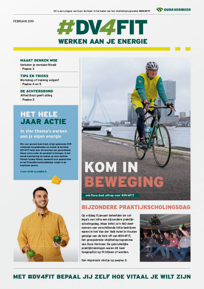 Ontwerp krant #DV4FIT 