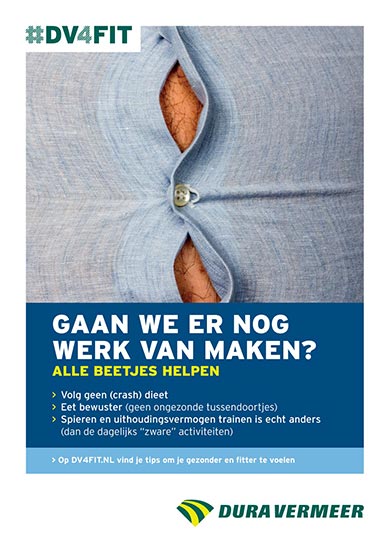 Ontwerp poster #DV4FIT 