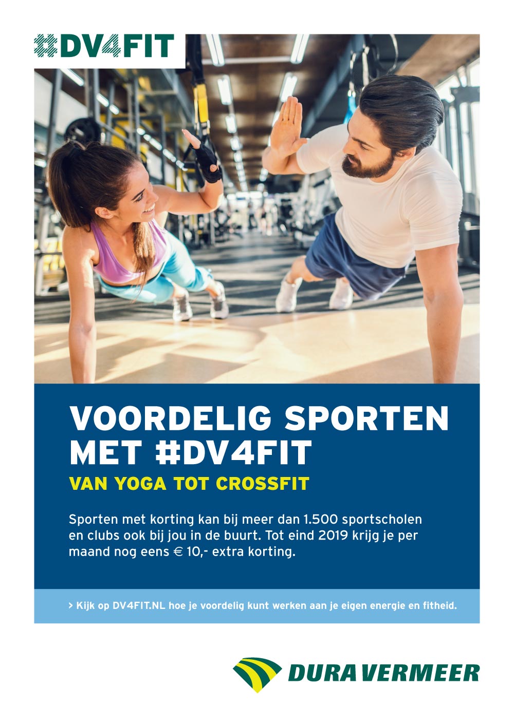 Ontwerp poster sporten #DV4FIT 