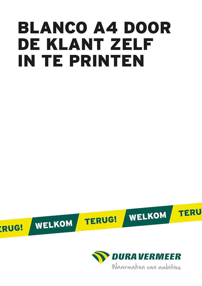A4 blanco briefpapier voorbeeld