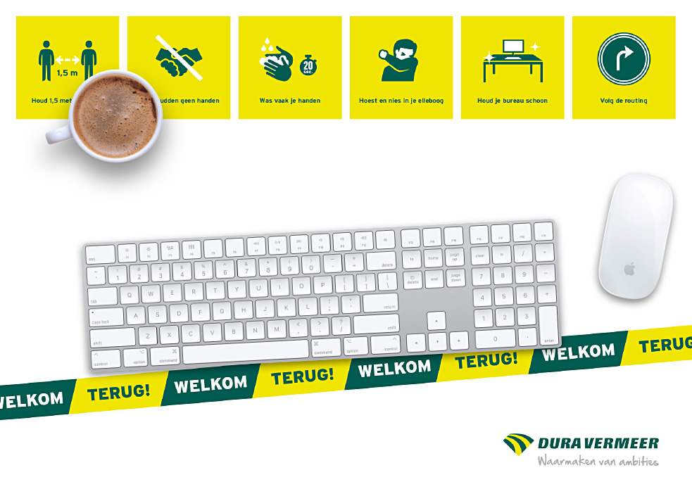 Bureau onderlegger Corona