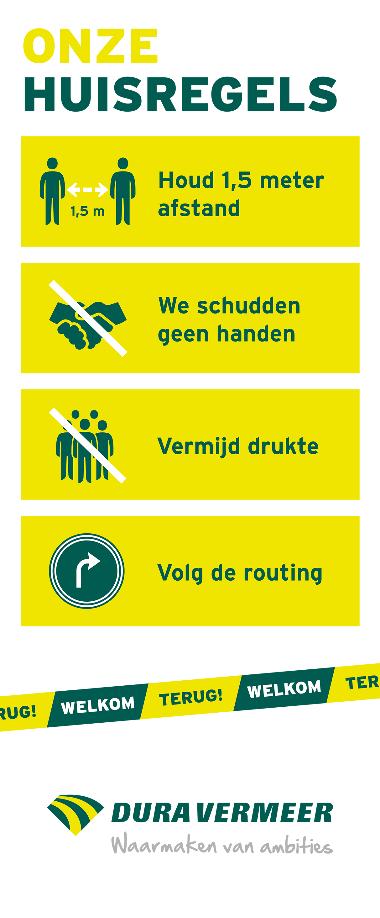 Corona roll-up banner