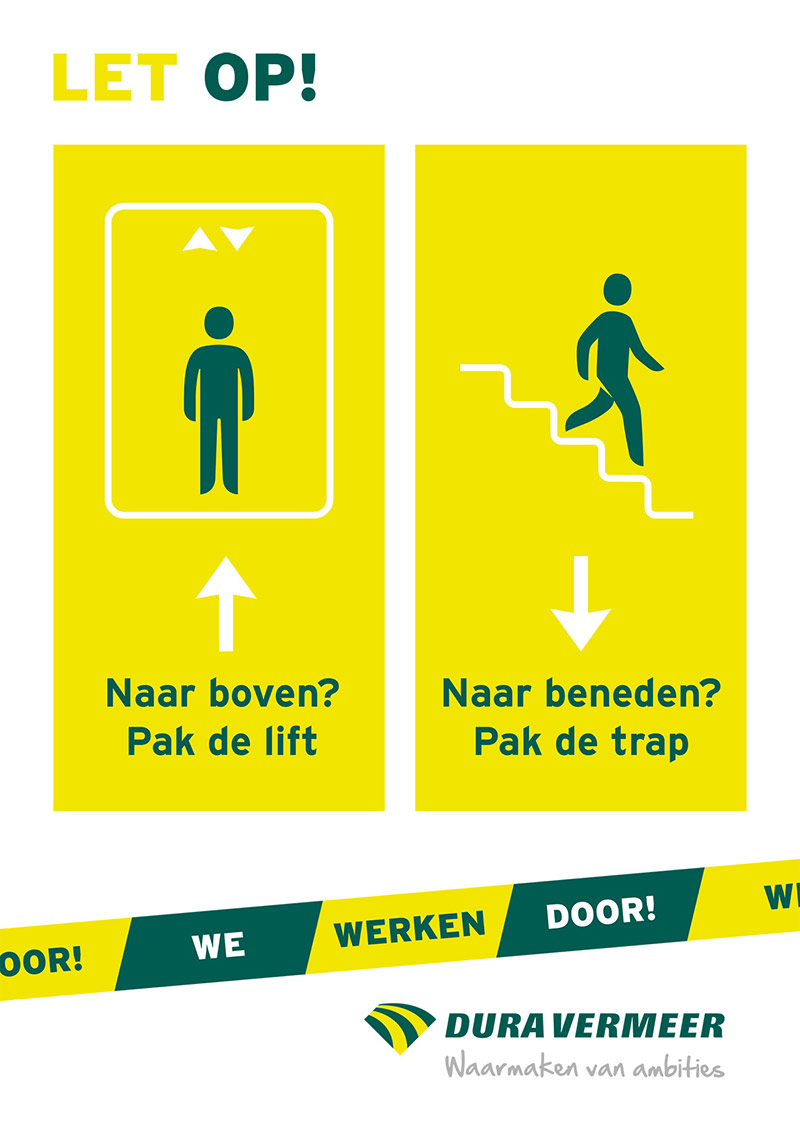 Poster let op Corona