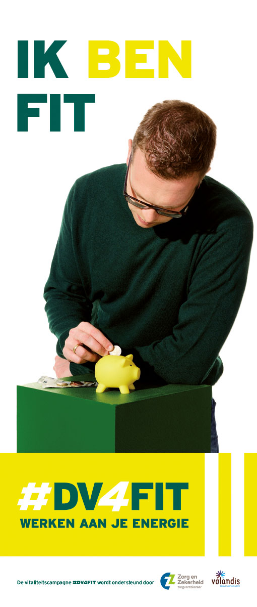 Ontwerp roll-up banner #DV4FIT 