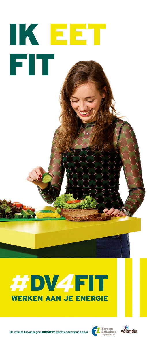 Roll-up banner eet fit #DV4FIT 