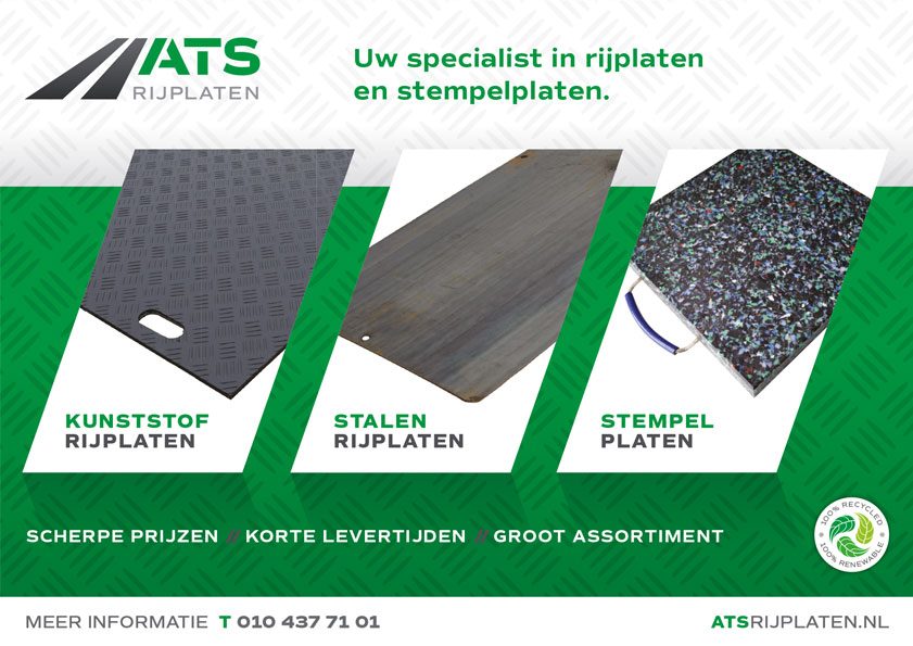 Voorkant van de ATS rijplaten brochure
