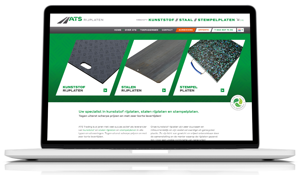 Website ATS-Rijplaten