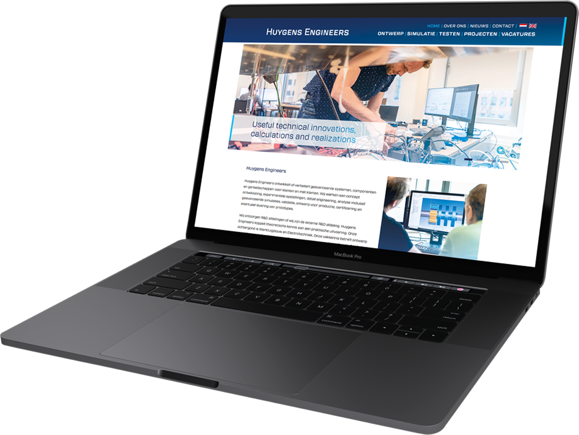 een uiting gemaakt voor Huygens Engineers