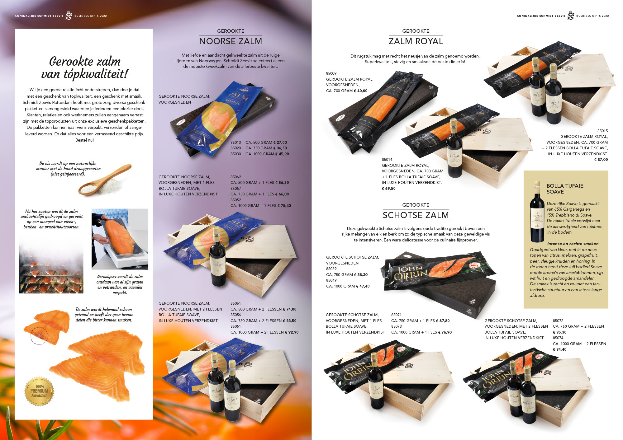 Opengeklapte brochure business gifts