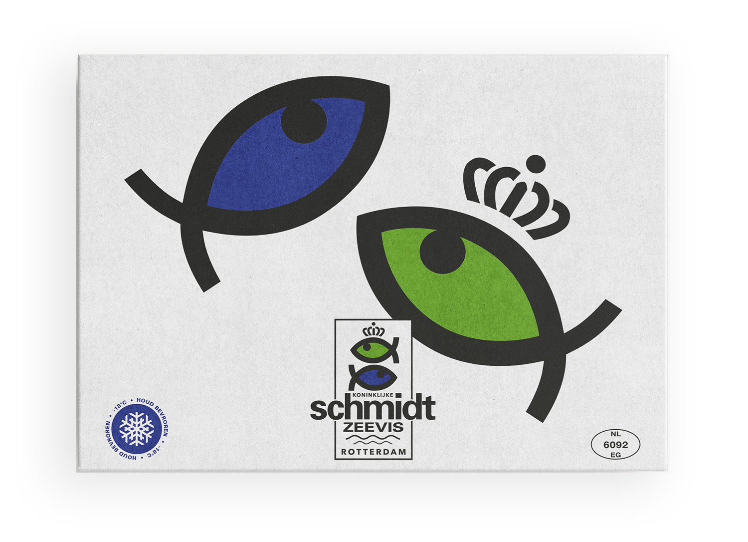 Boventkant schmidt zeevis diepvriesdoos