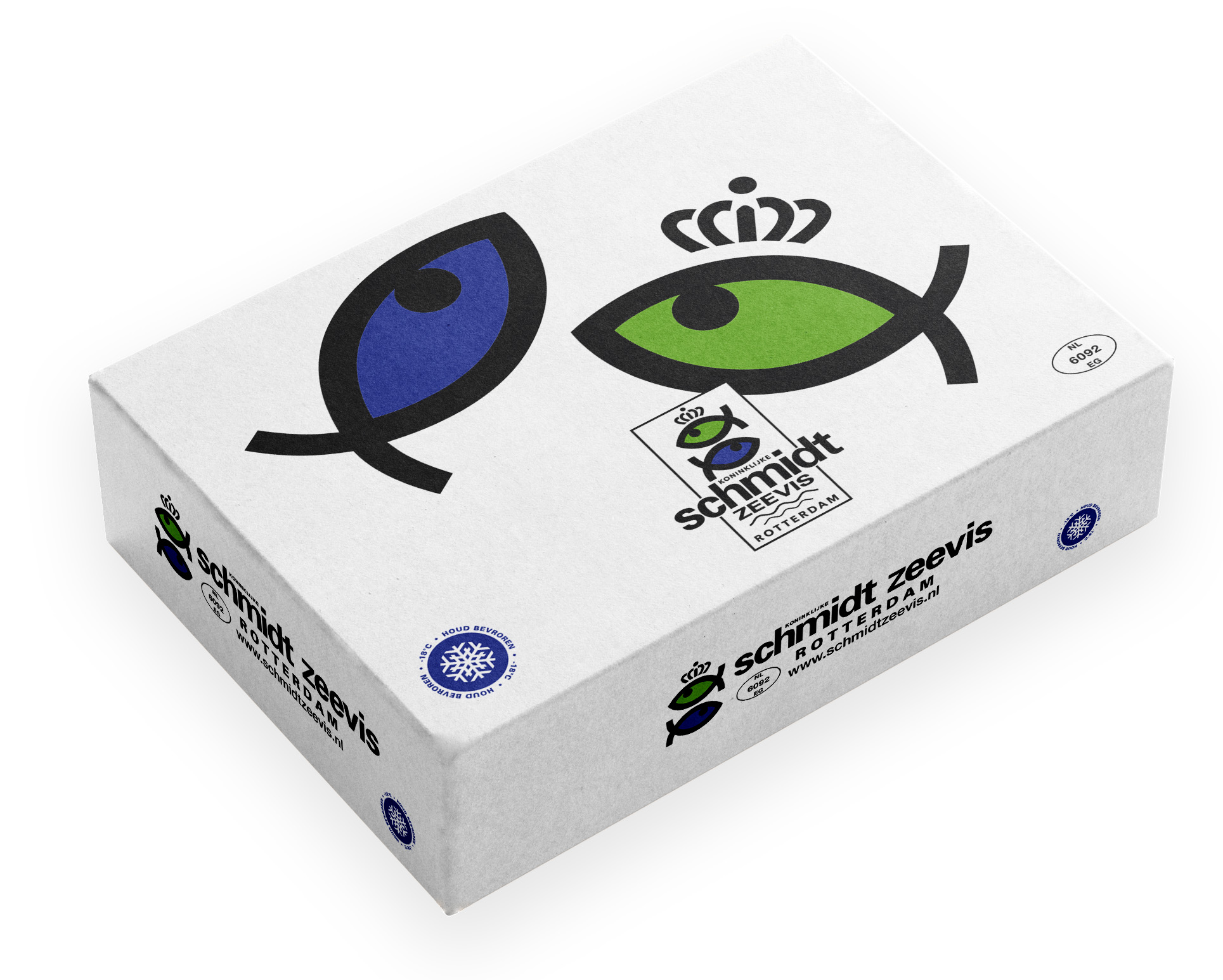 Verpakking schmidt zeevis diepvriesdoos