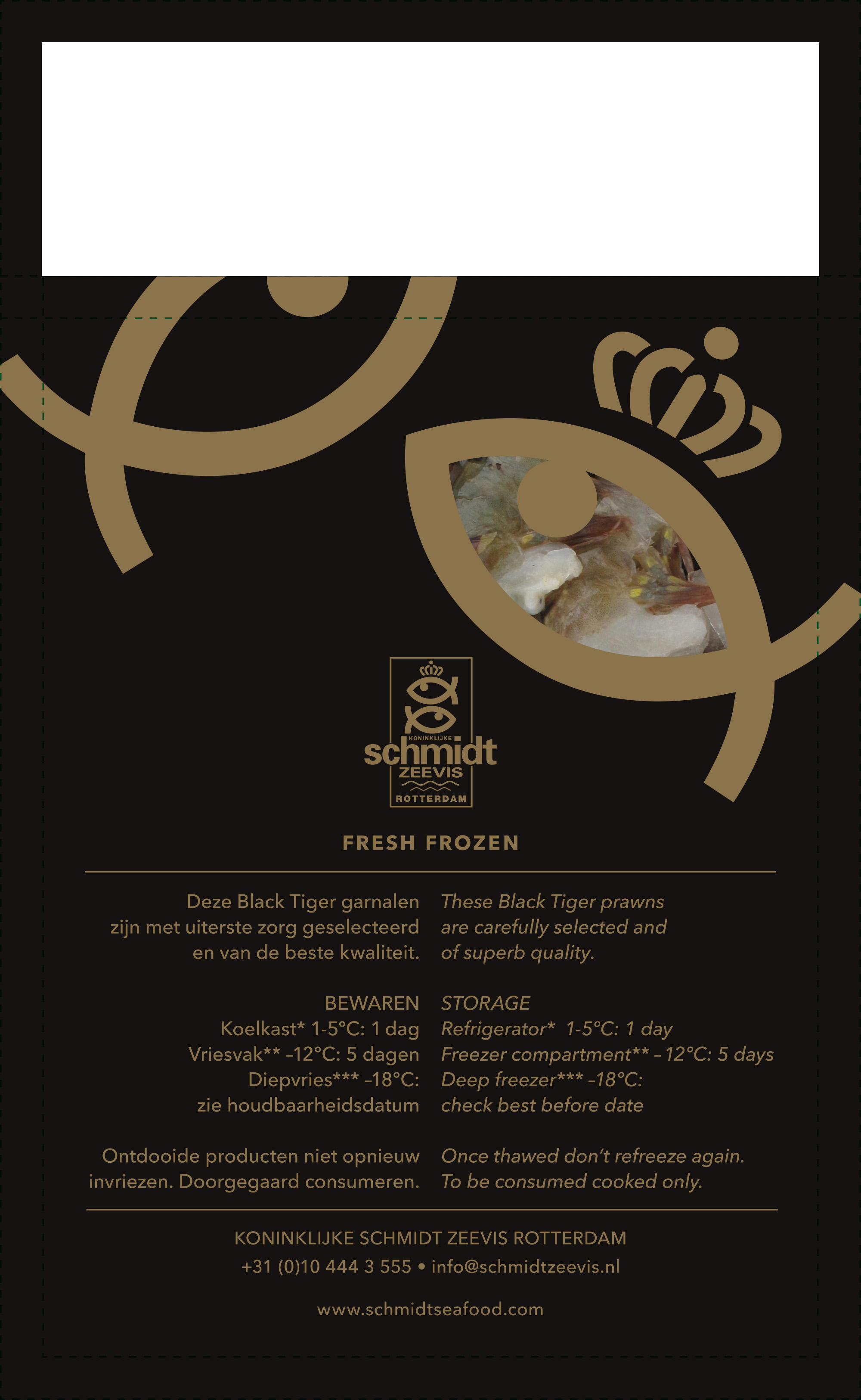 Achterkant zak schmidt zeevis garnalen easypeel