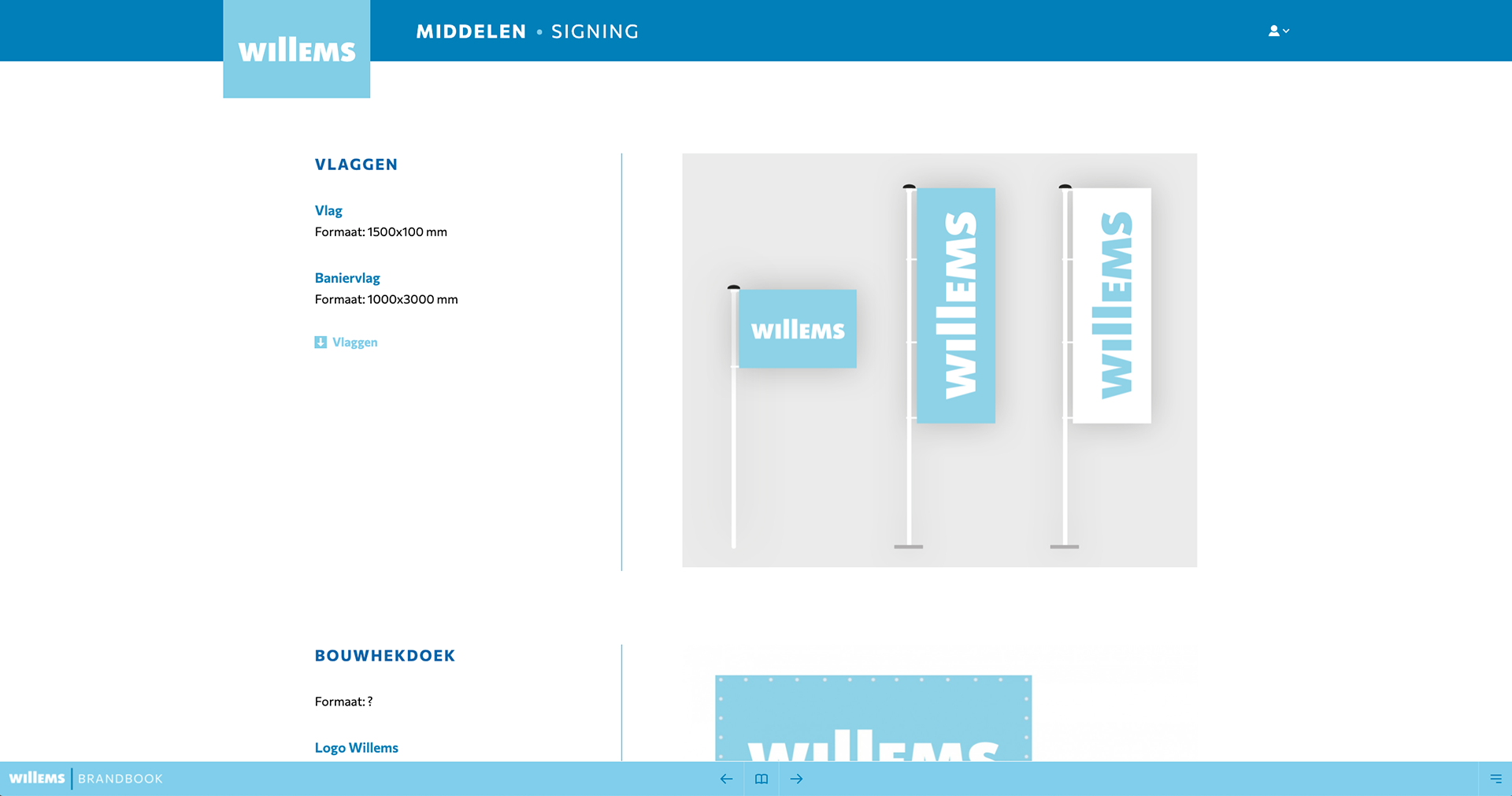 Willems voorbeeld brandbook uitingen