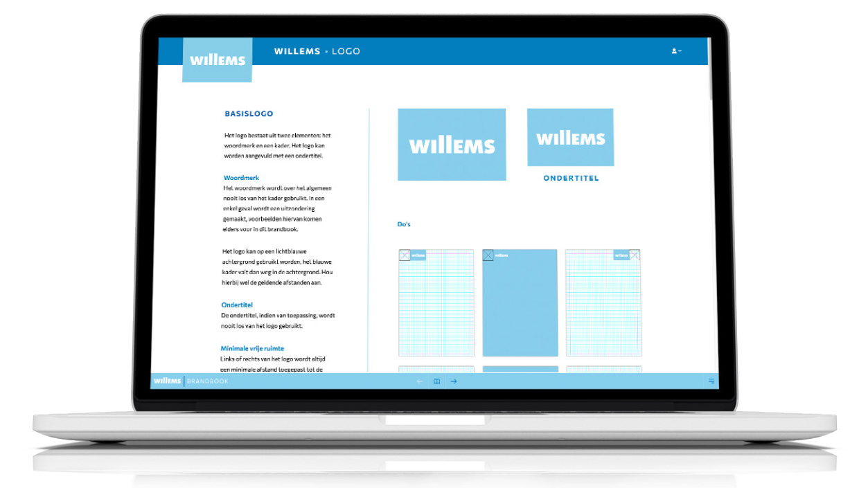 Willems voorbeeld brandbook logo