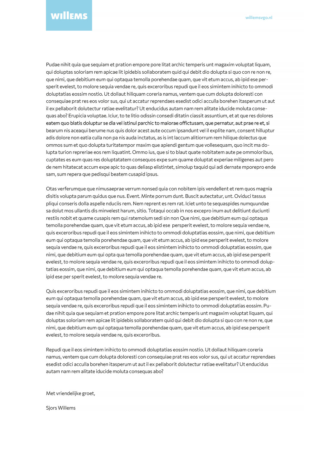 Willems briefpapier volg