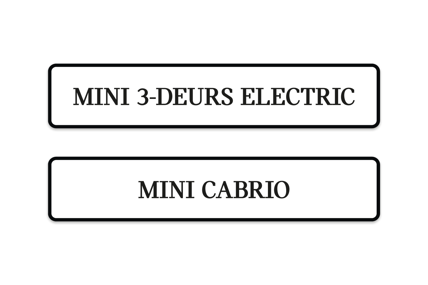 Ontwerp typeplaten BMW