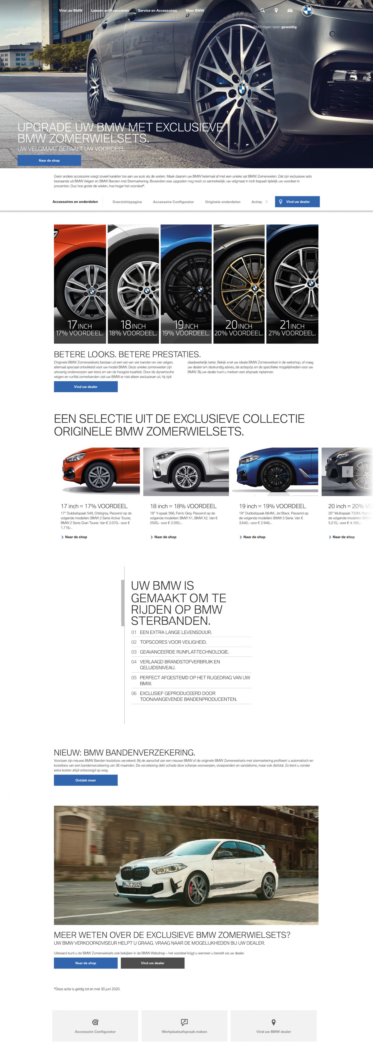 BMW zomerwielen actie