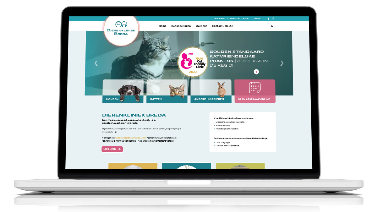 Website dierenkliniek breda