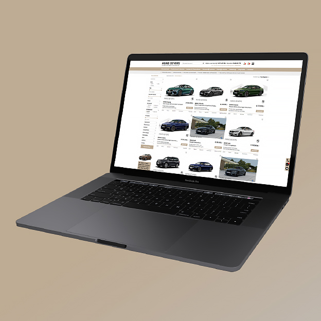 Hans Severs website met voorraadmodule