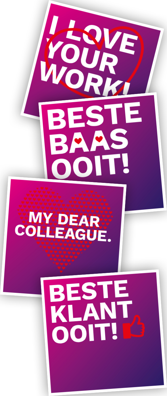 Verschillende Full House valentijnskaarten